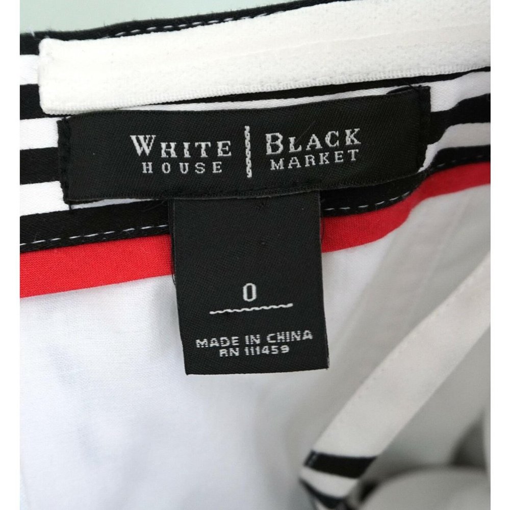 WHITE HOUSE BLACK MARKET Striped Midi Dress - Picture 5 of 5